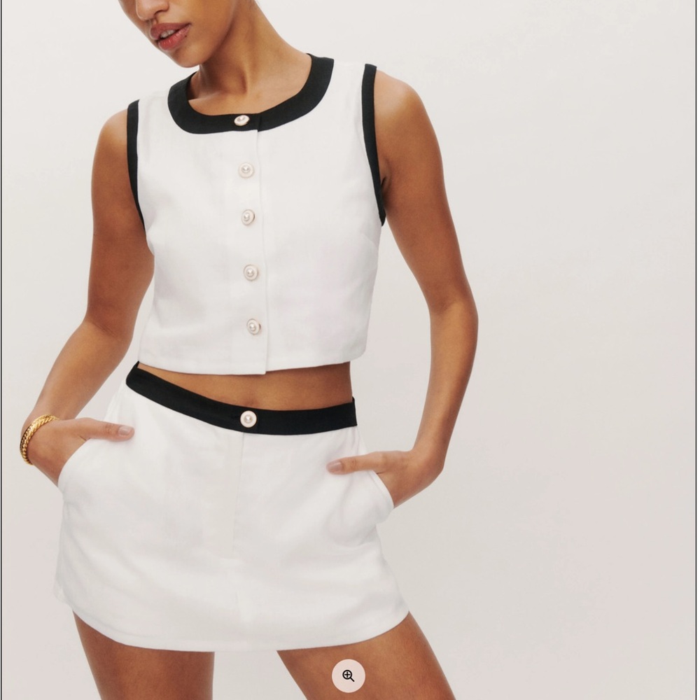 Reformation Roxy Linen Two Piece NWT